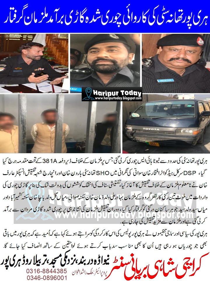 Haripur city police in action